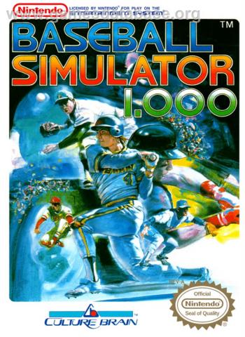 Cover Baseball Simulator 1.000 for NES